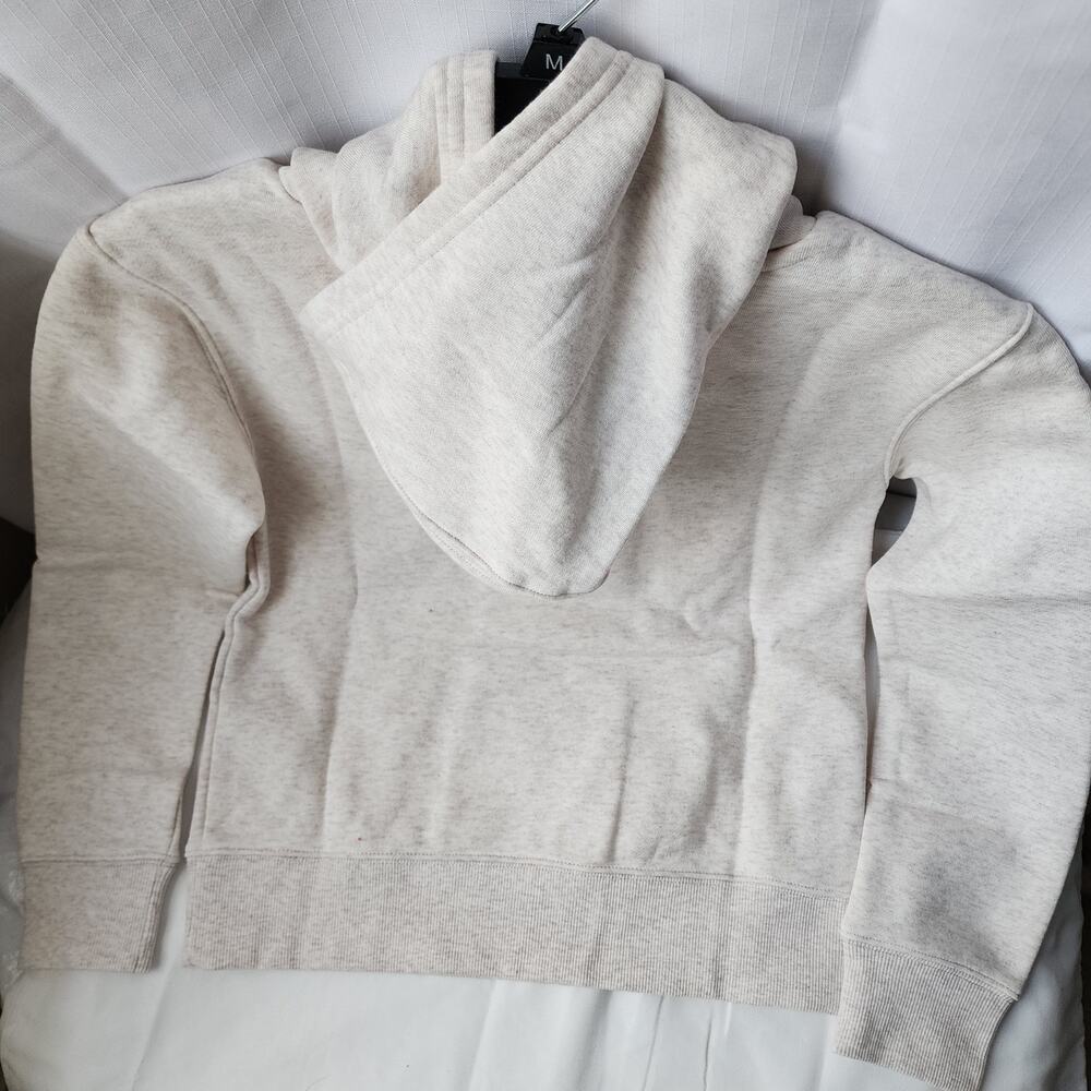 GAP Youth Fleece Beige Hoodie Unisex Y2K Cozycore Medium New With Tags - Picture 7 of 11
